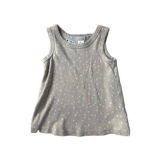 Colored Organics Unisex Tan | White Tank Top Size: 12-18 months Tan | White