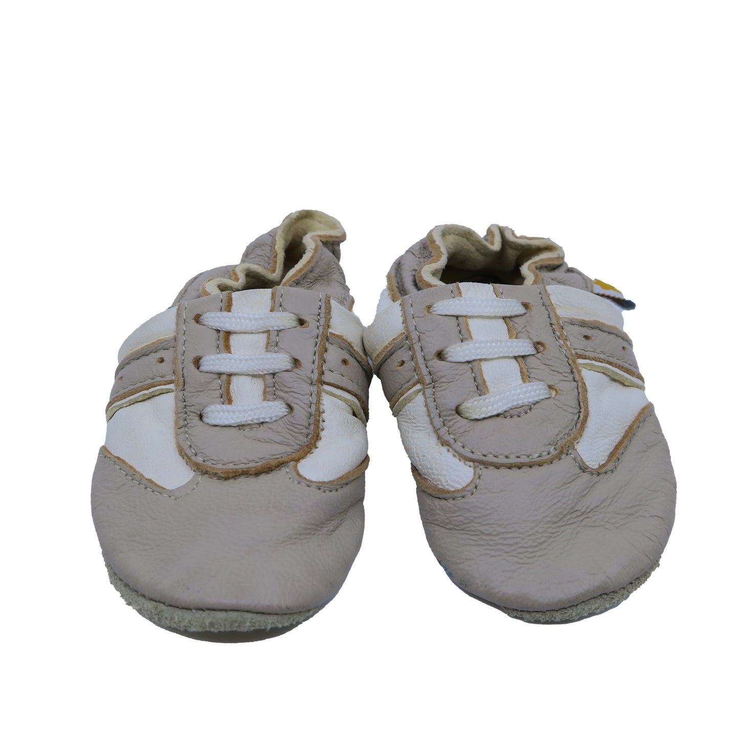 Mini Star Boys Tan | White Shoes Size: *0-6 Months Tan | White