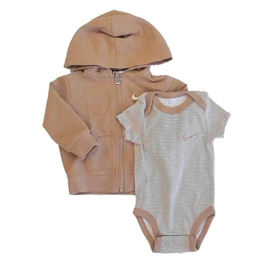 Nike Boys Tan | White Hoodie Size: 3 Months Tan | White