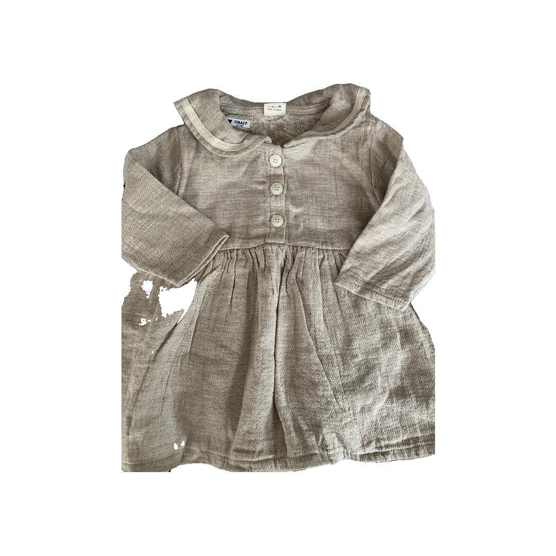 Monbebe Girls Tan Dress Size: 12-24 months Tan