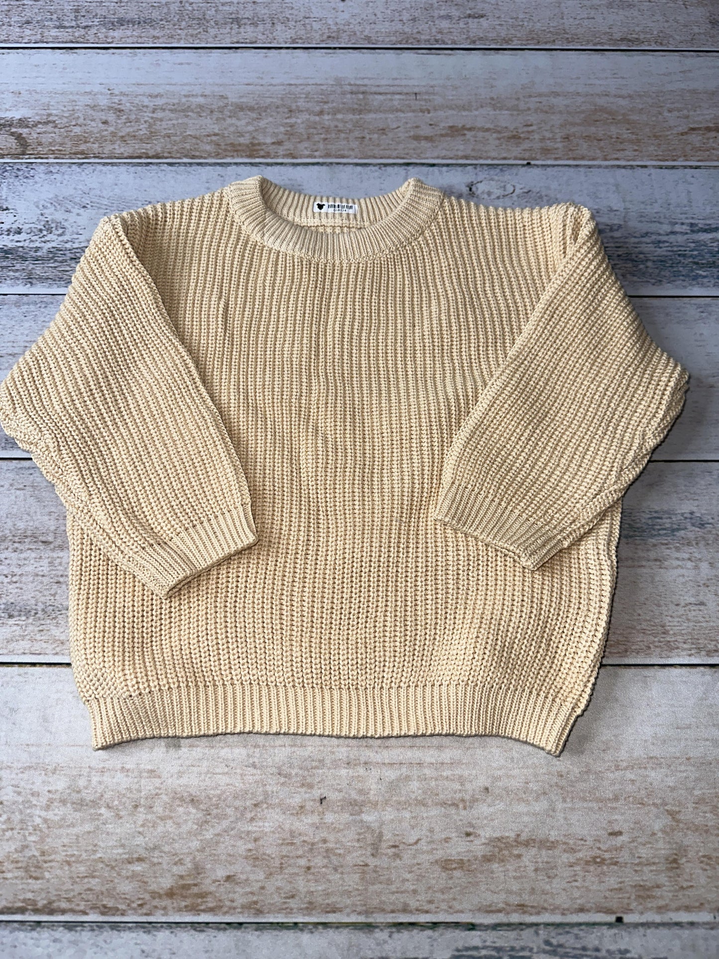 Unisex Tan Sweater Size: 12-18 months Tan