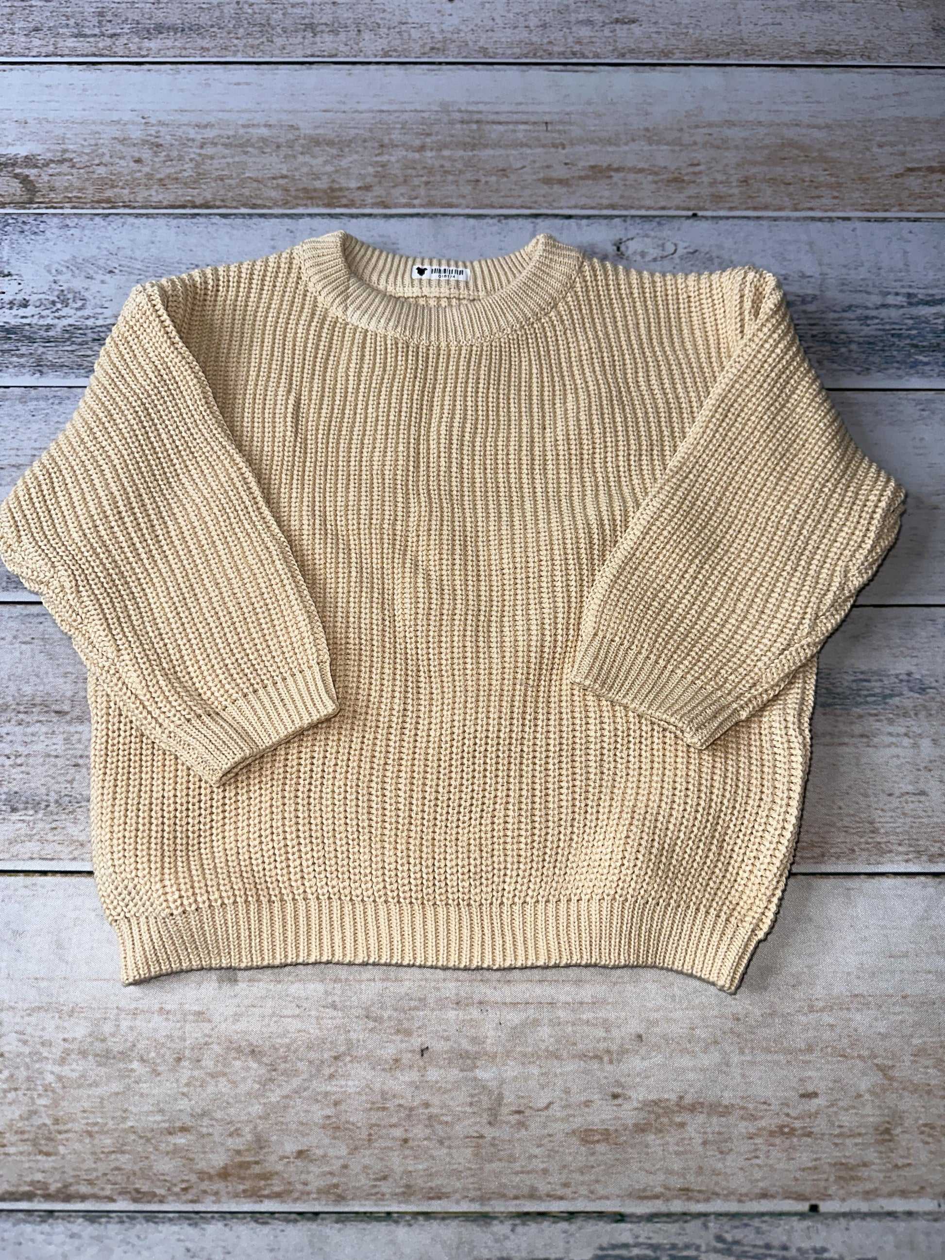 Unisex Tan Sweater Size: 12-18 months Tan