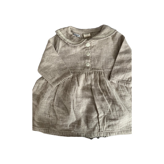 Monbebe Girls Tan Dress Size: 6-12 months Tan