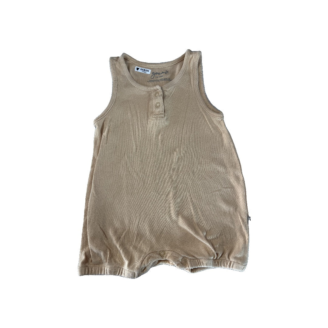 Goumi Unisex Tan Romper Size: 12-18 months Tan