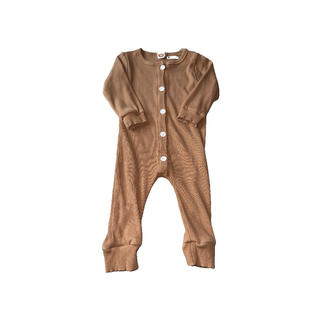 Amazon Unisex Tan Long Sleeve Outfit Size: 6-12 months Tan