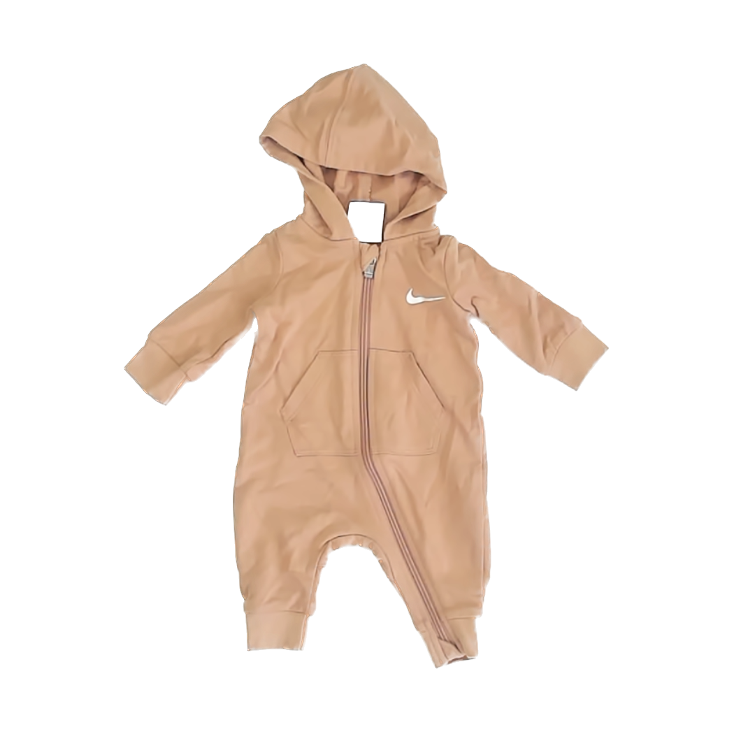 Nike Boys Tan Long Sleeve Outfit Size: Newborn Tan