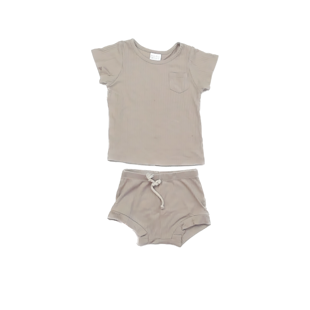 Mebie Baby Unisex Tan Apparel Sets Size: 6-12 Months Tan