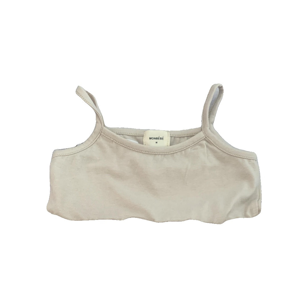 Monbebe Girls Tan Dress Size: 6-12 months Tan