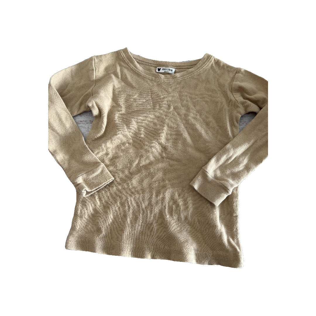 Leveret Boys Tan Pajamas Size: 2T Tan