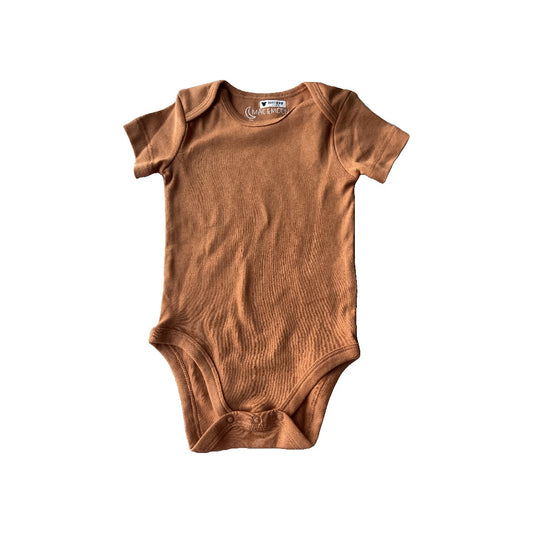 Mac & Moon Unisex Tan Onesie Size: 9 months Tan