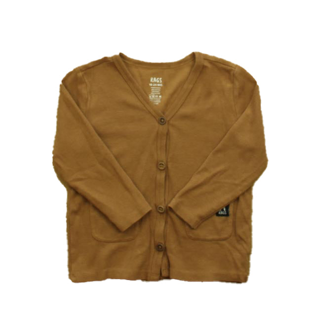 Rags Boys Tan Cardigan Size: 18-24 Months