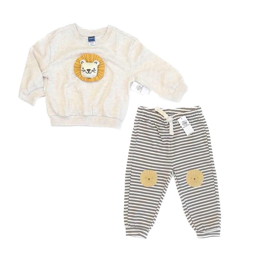 Old Navy Boys Tan Apparel Sets Size: 18 Months Tan