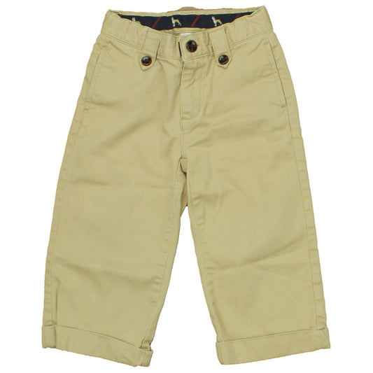 Janie and Jack Boys Tan Pants Size: 18-24 Months Tan