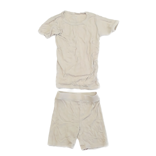 Dreamland Unisex Tan 2-piece Pajamas Size: 5T Tan