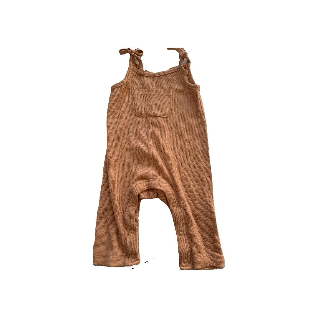 Grayson mini Girls Tan Romper Size: 3-6 months Tan