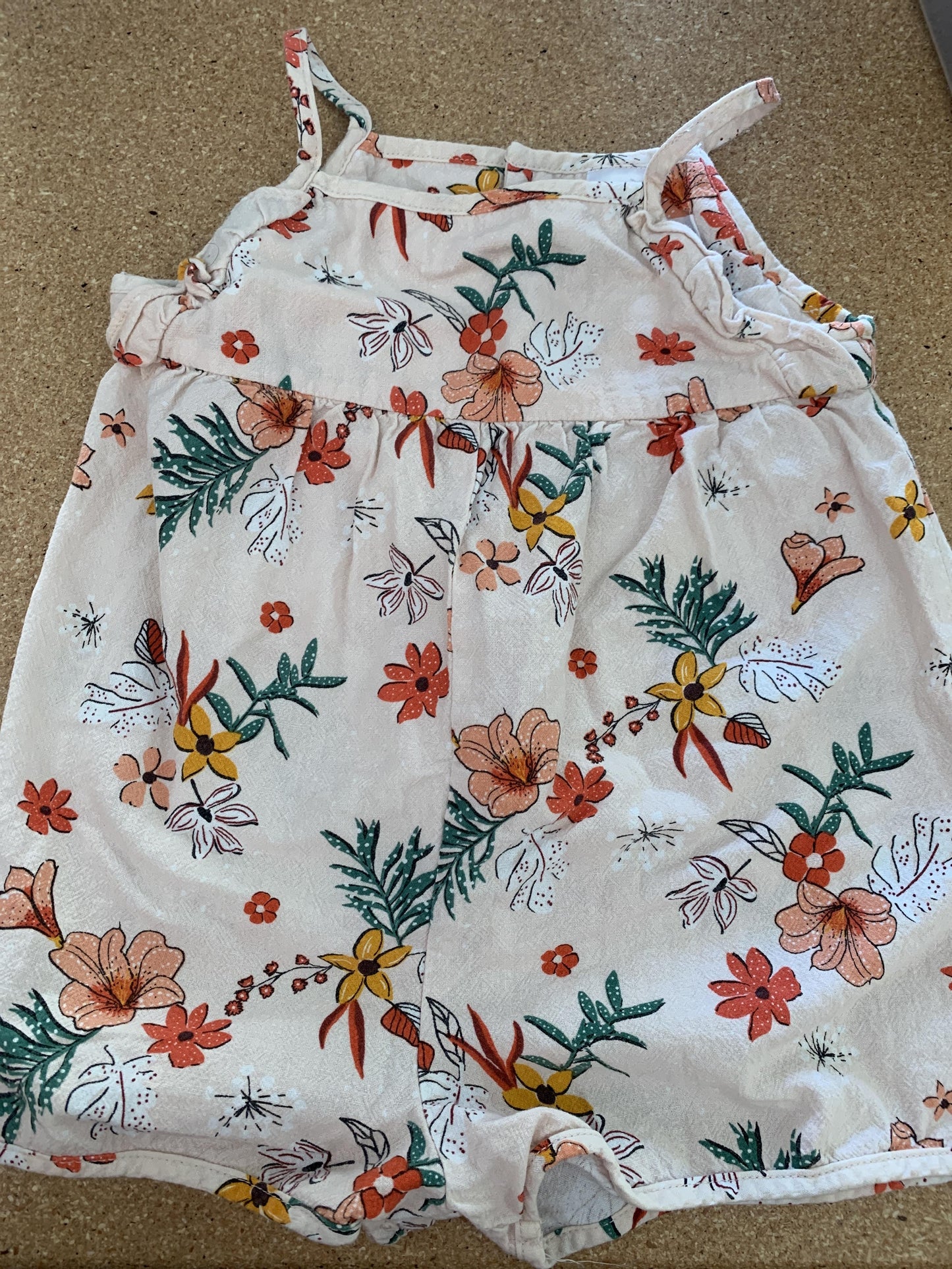 Girls Tan Romper Size: 12-18 months Tan