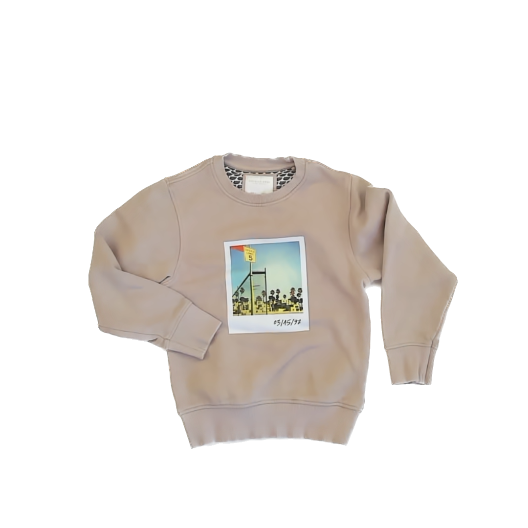 Denim & Flower Boys Tan Sweatshirt Size: 4T Tan