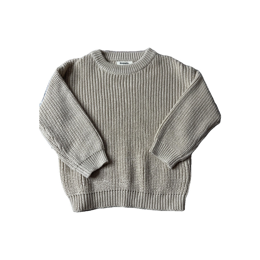 Baeb Basics Unisex Tan Sweater Size: 4-5 Years Tan