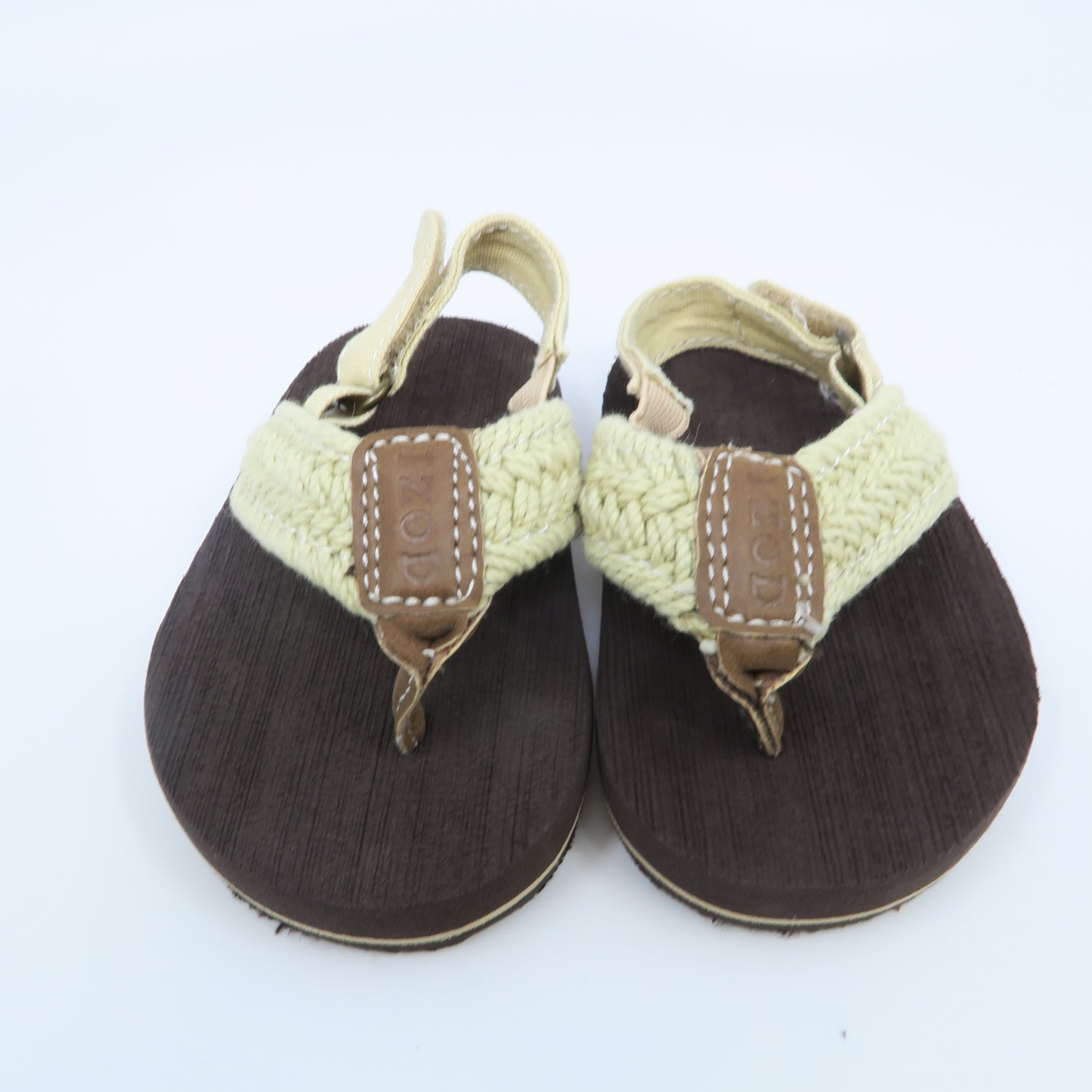 Izod Boys Tan Flip Flops Size: *3 Infant Tan