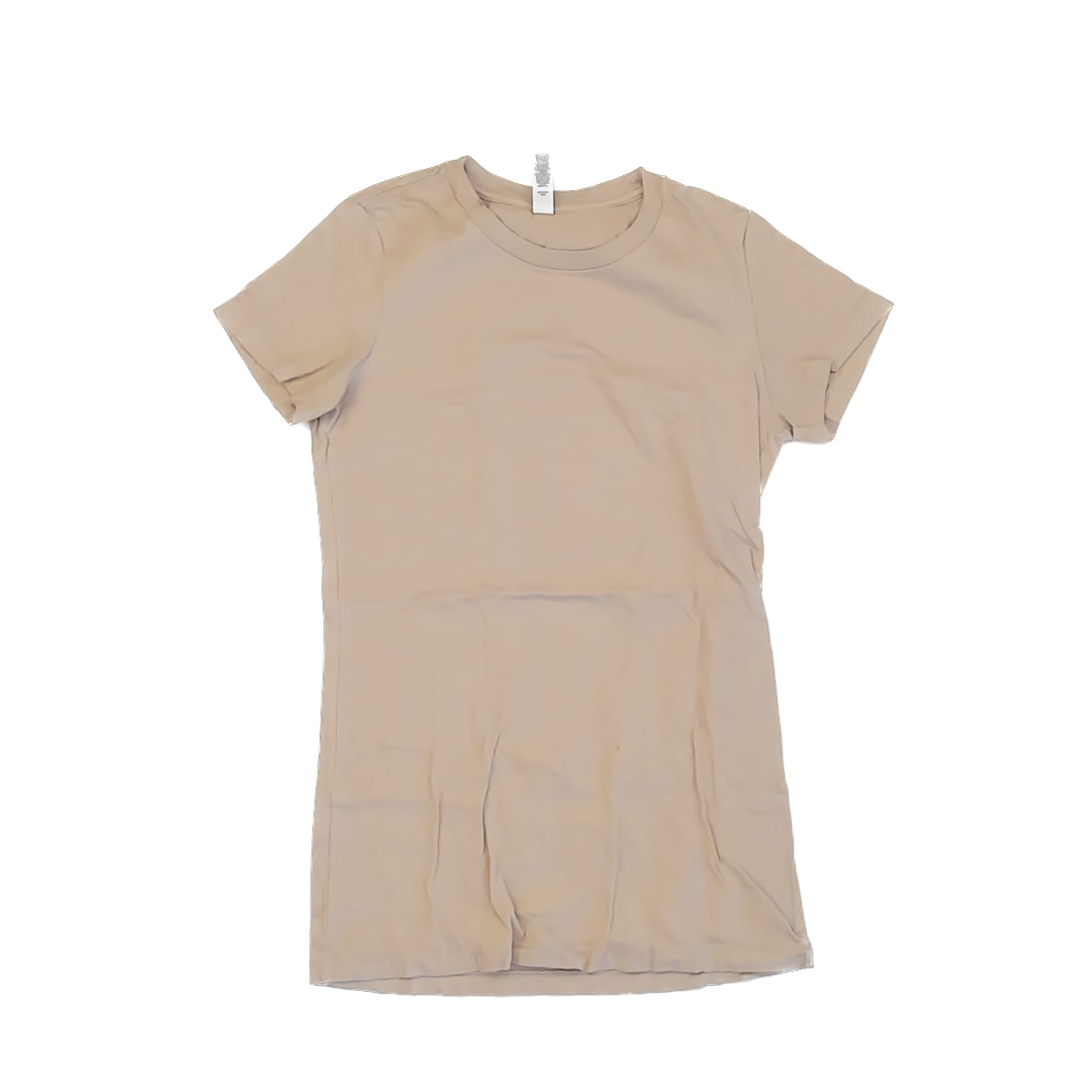 Bella + Canvas Girls Tan T-Shirt Size: M Tan