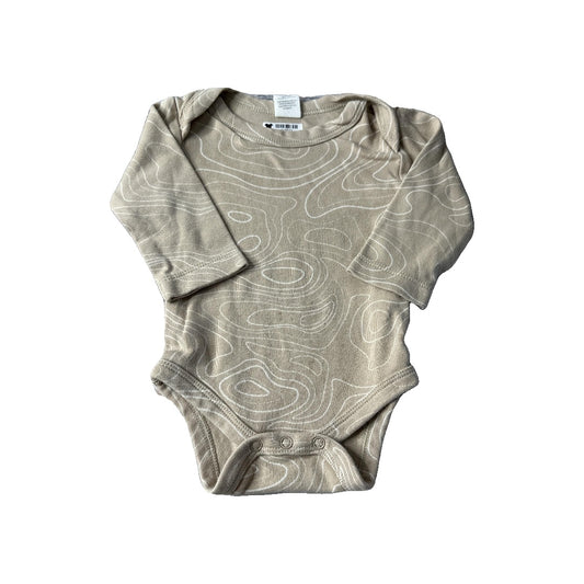 Colored Organics Unisex Tan Onesie Size: 0-3 months Tan