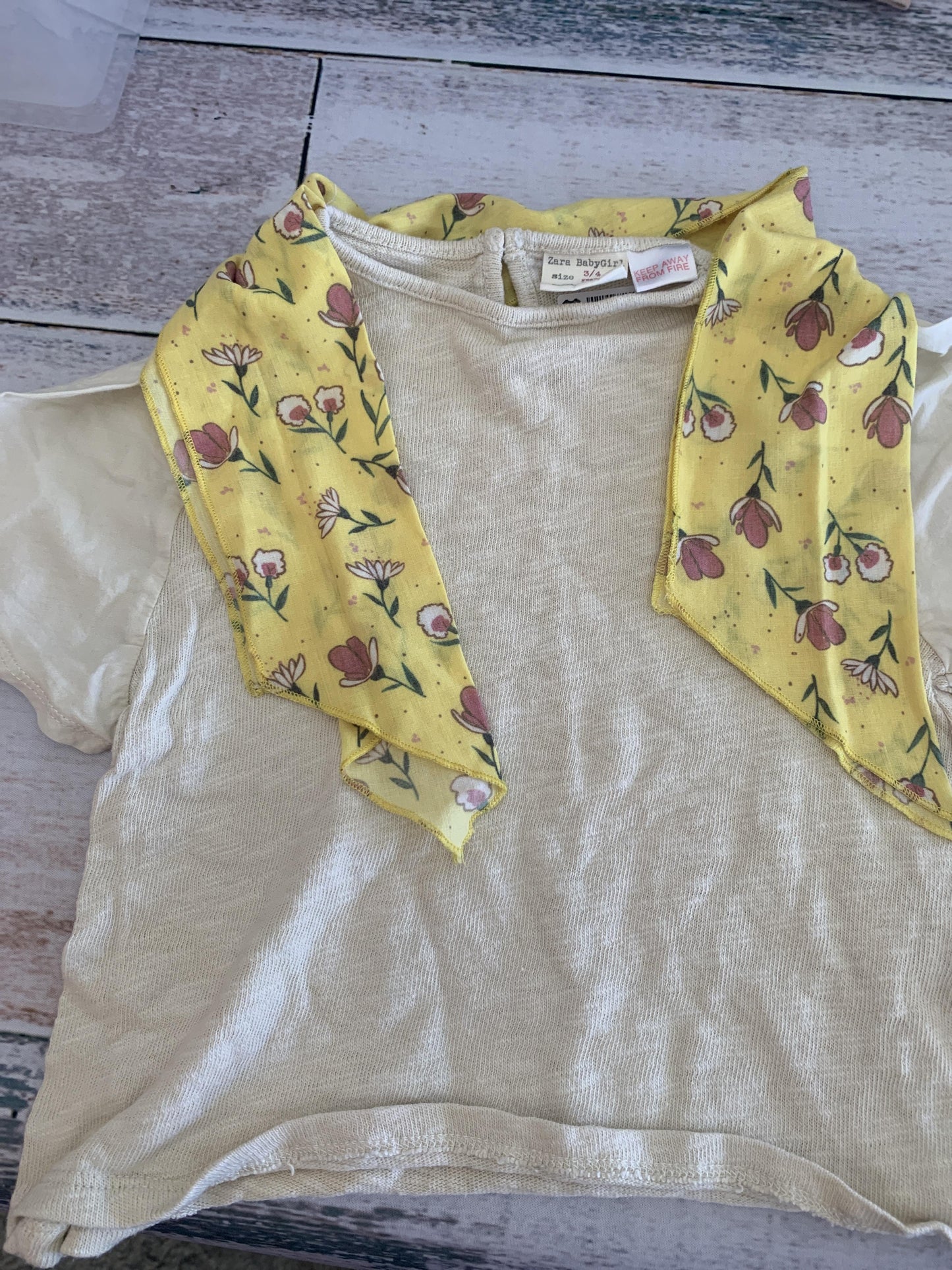 Zara Girls Tan Shirt Size: 3T Tan
