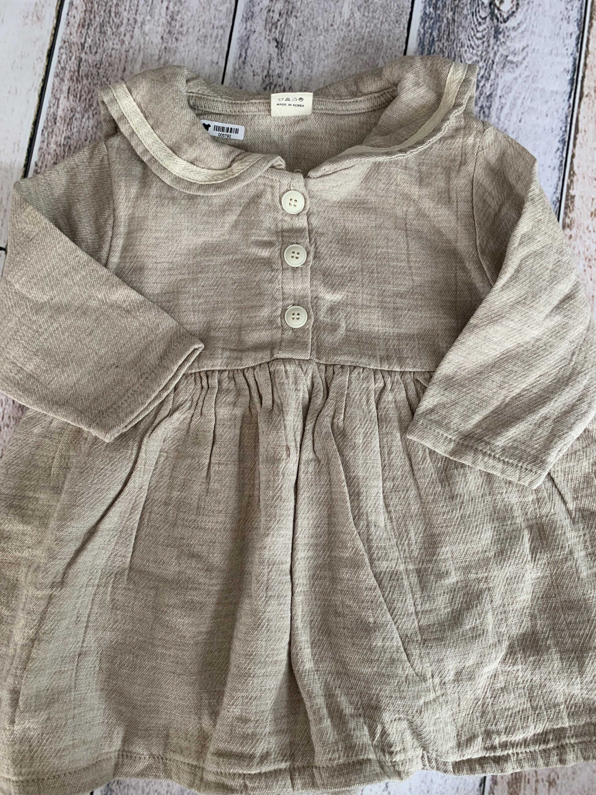 Monbebe Girls Tan Dress Size: 12-24 months Tan
