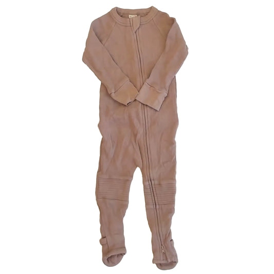 Goumi Boys Tan 1-piece Non-footed Pajamas Size: 18-24 Months Tan