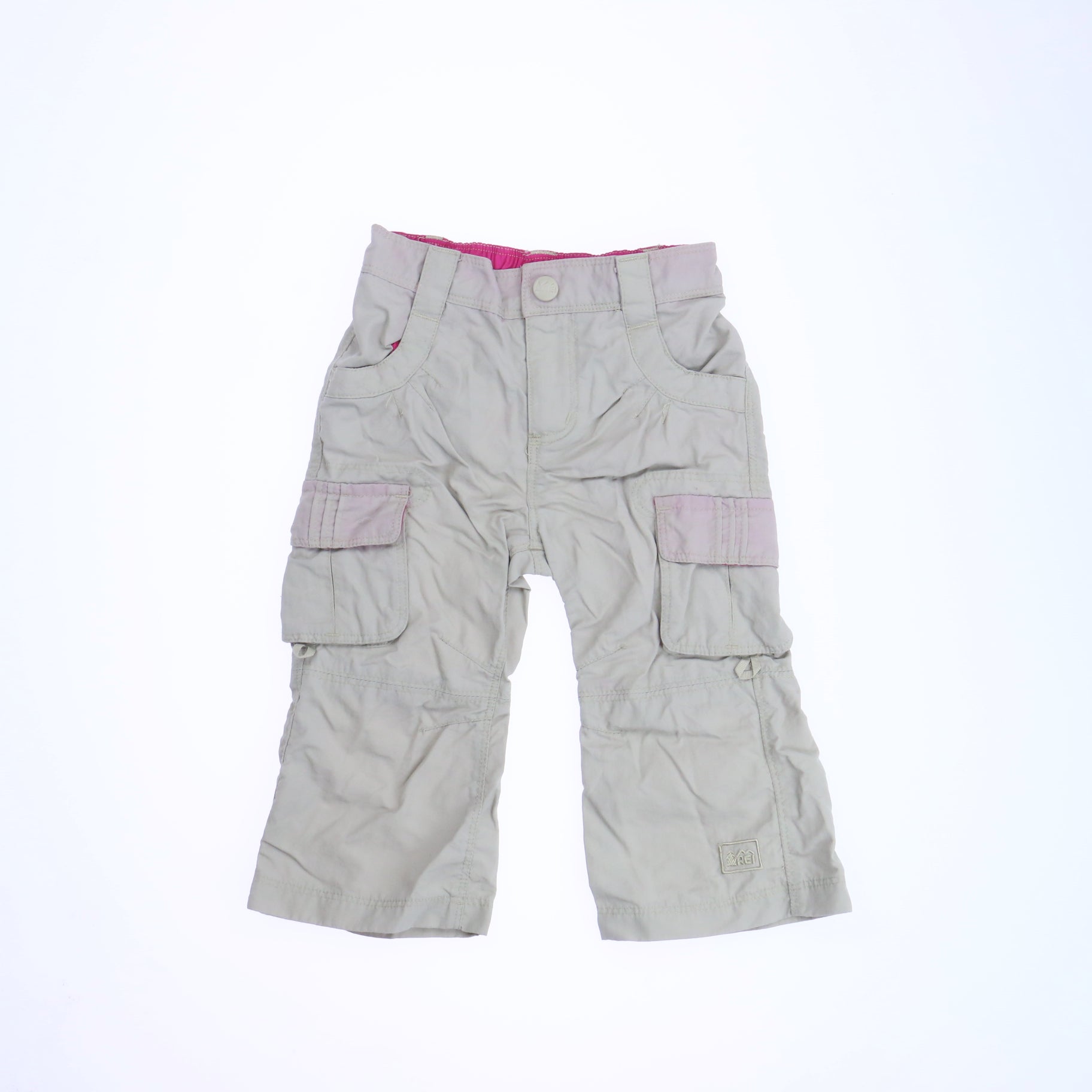 REI Girls Tan Cargo Pants Size: 12 Months Tan