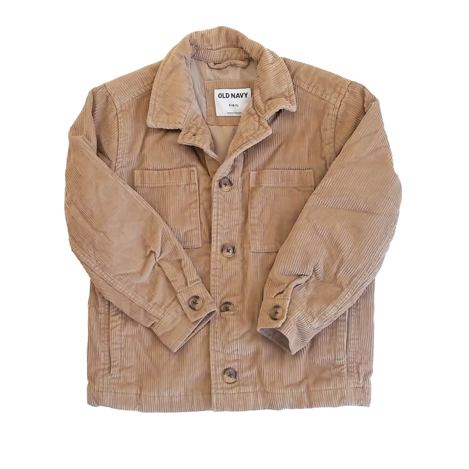 Old Navy Boys Tan Jacket Size: 6-7 Years Tan