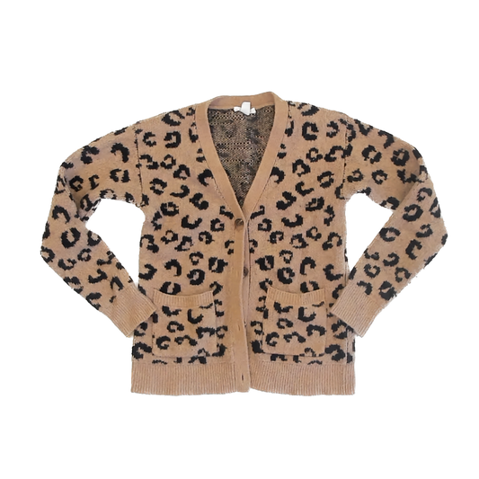 Crewcuts Girls Tan Cardigan Size: 8-9 Years Tan
