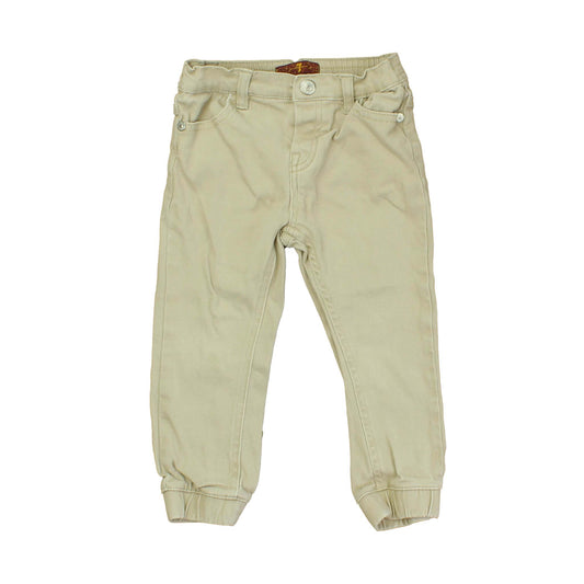 7 for all Mankind Boys Tan Pants Size: 24 Months