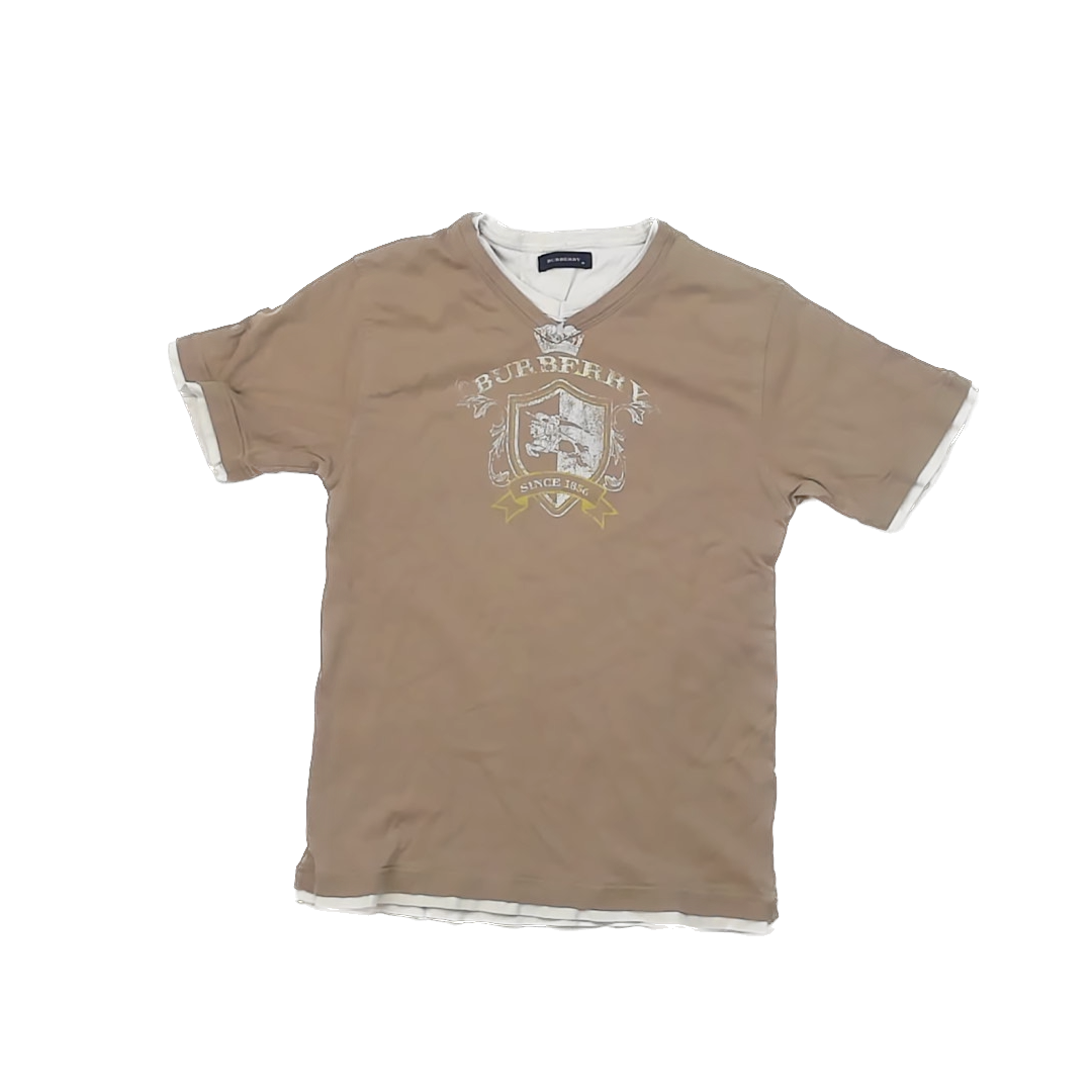 Burberry Boys Tan T-Shirt Size: 10 Years Tan