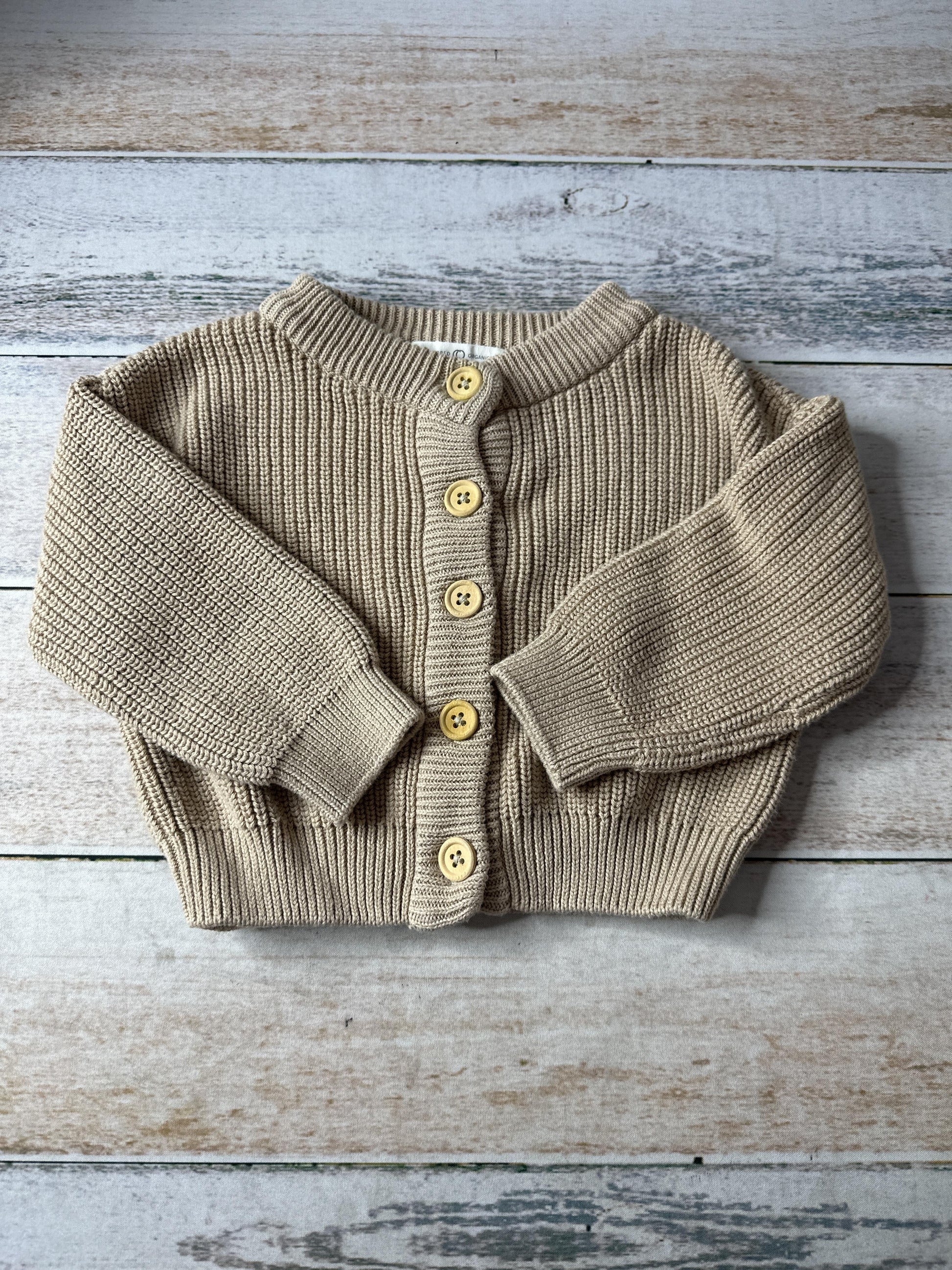 Colored Organics Boys Tan Sweater Size: 18-24 months Tan