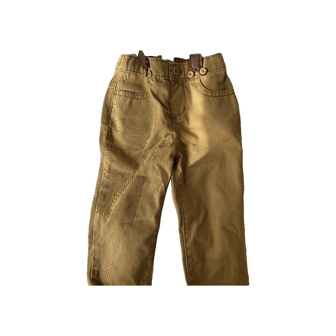 OshKosh Boys Tan Overalls Size: 12 months Tan