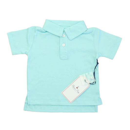 Classic Prep Boys Tanager Turquoise Polo Shirt Size: 9-12 Months