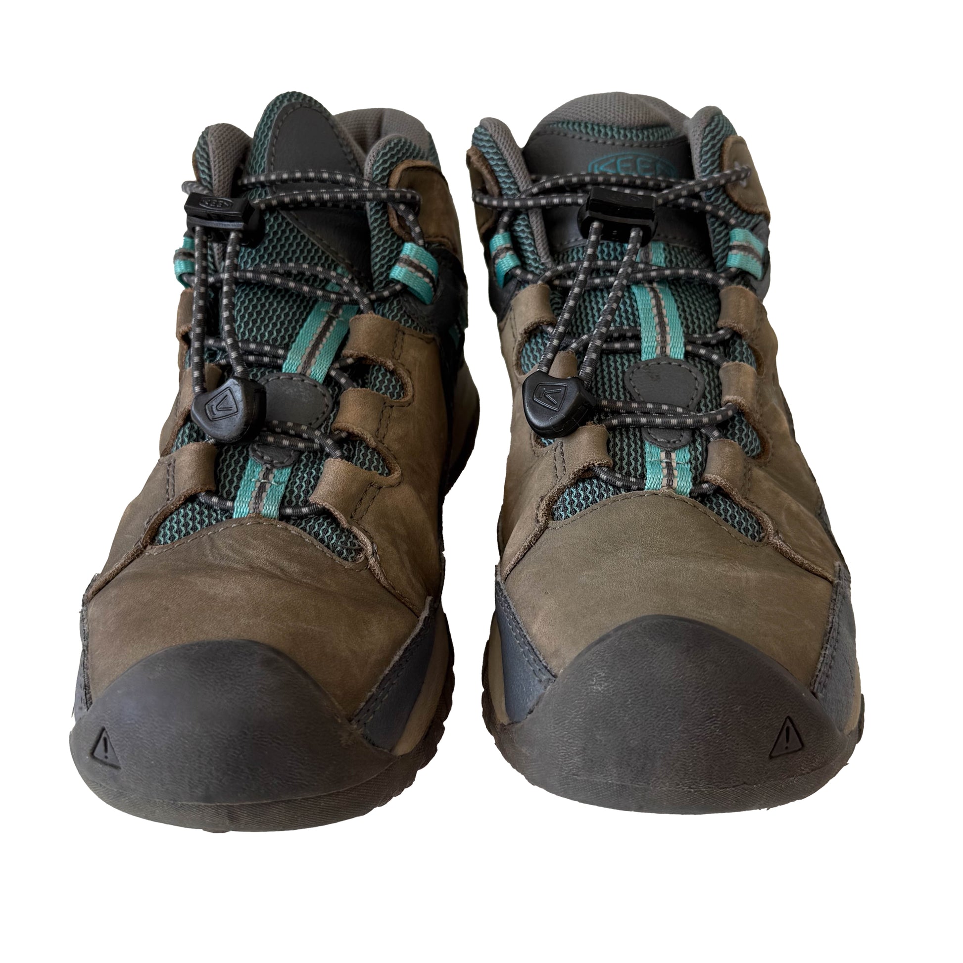Keen Girls Taupe | Teal Boots Size: 1 Youth Taupe | Teal
