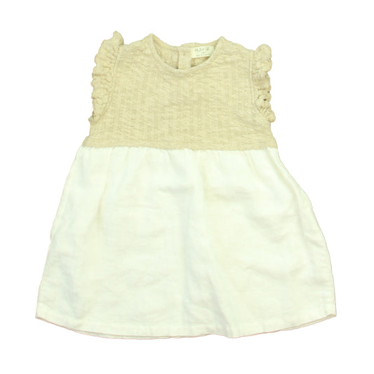 Play Up Girls Taupe | White Dress Size: 12 Months Taupe | White