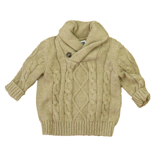 Janie and Jack Boys Taupe Sweater Size: 3-6 Months Taupe