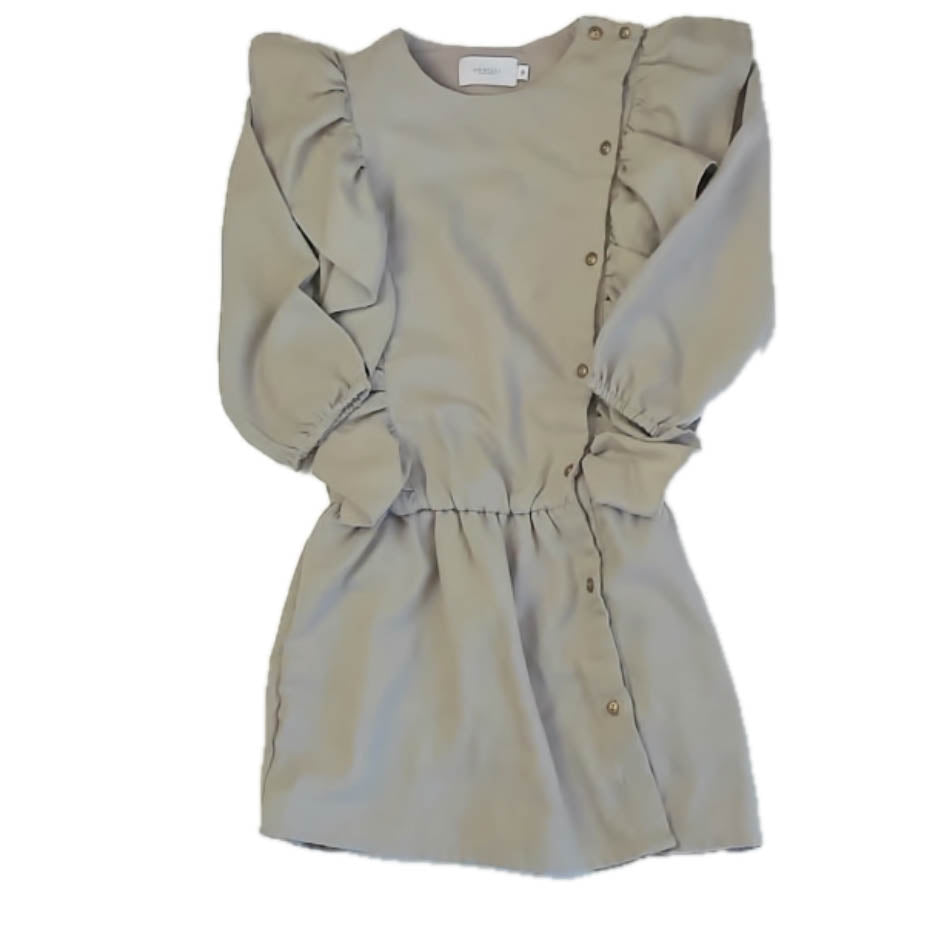 Jovilli Girls Taupe Dress Size: 8 Years Taupe