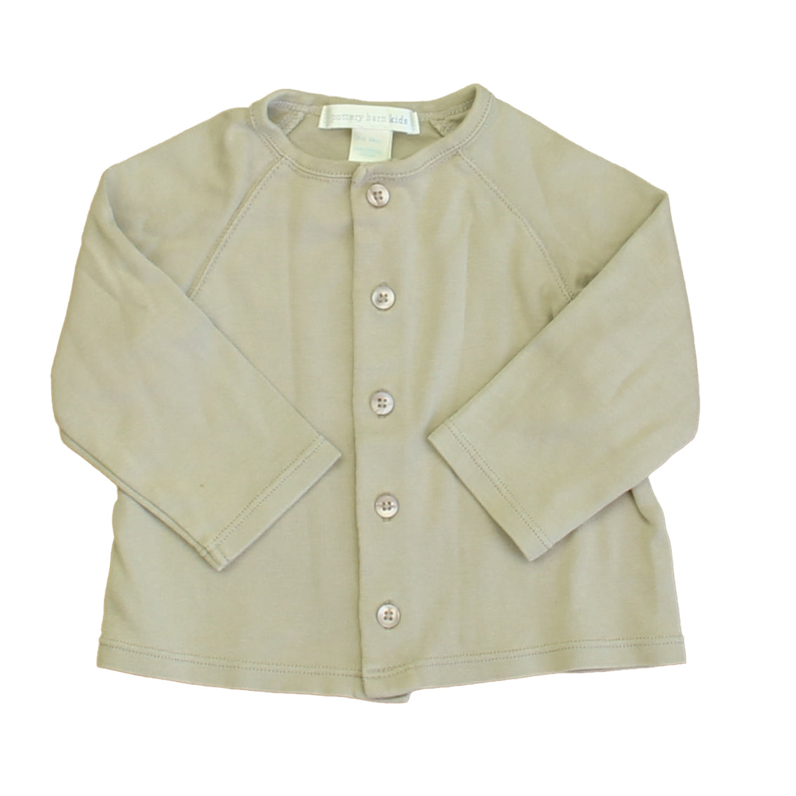 Pottery Barn Kids Boys Taupe Long Sleeve Shirt Size: 3-6 Months Taupe