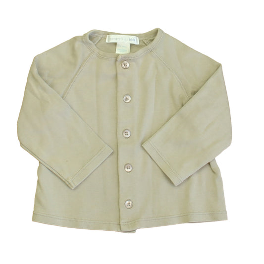 Pottery Barn Kids Boys Taupe Long Sleeve Shirt Size: 3-6 Months Taupe