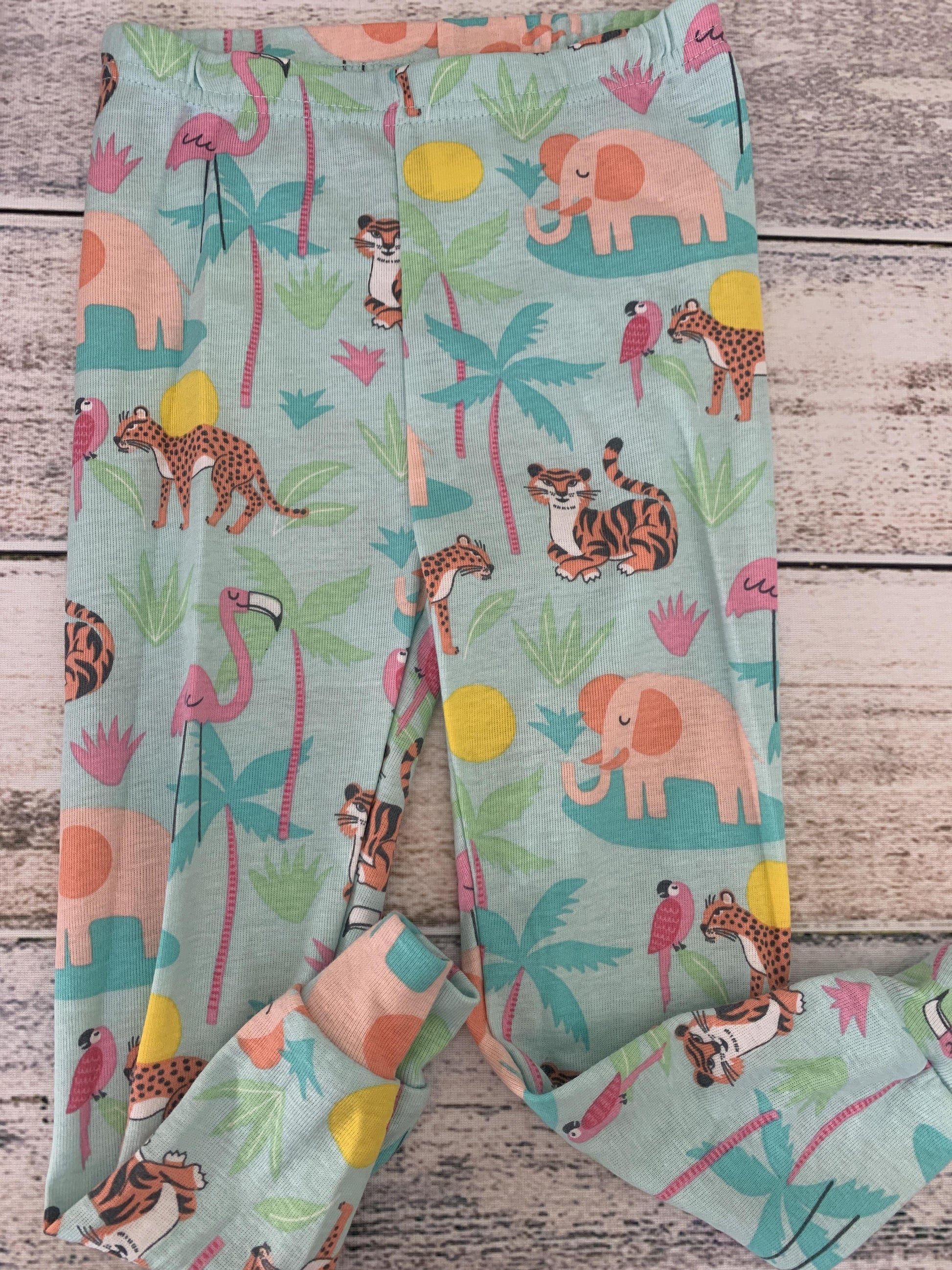 Children's Place Girls Teal | animals Pajamas Size: 2T Teal | animals