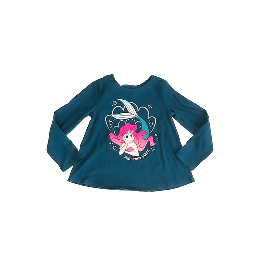Jumping Beans x Disney Girls Teal Ariel Long Sleeve T-Shirt Size: 5T Teal Ariel