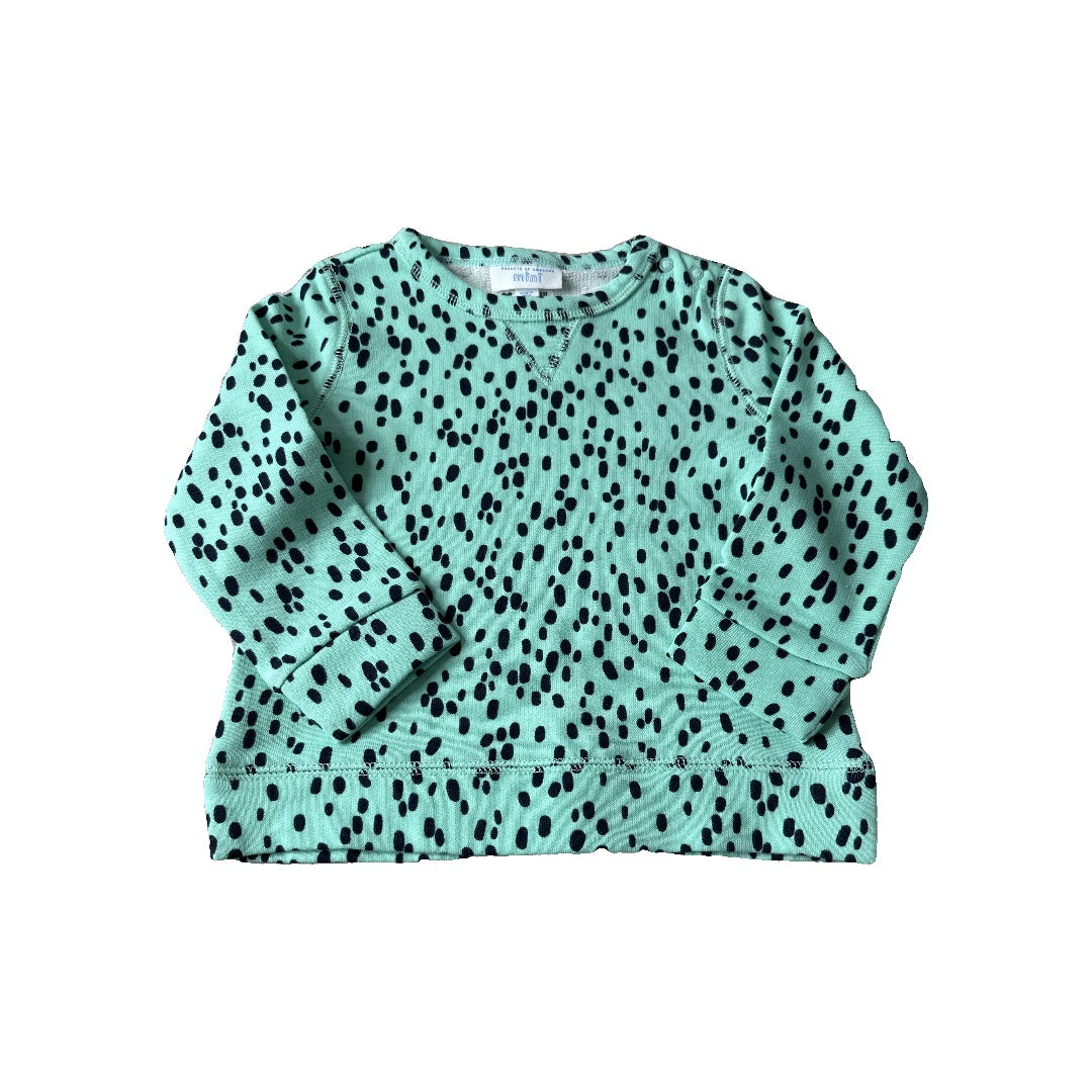 Rockets of Awesome Girls Teal | Black Sweater Size: 18-24 months Teal | Black