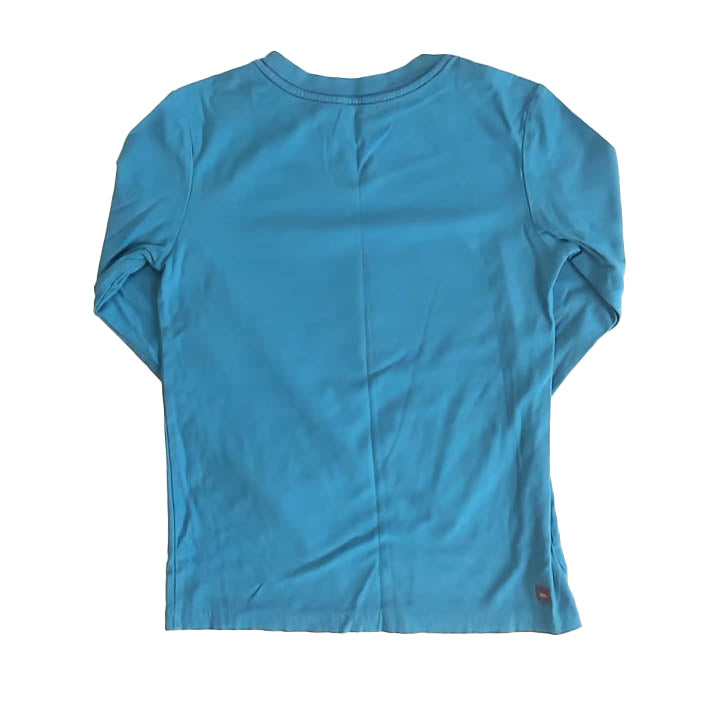 Tea Collection Boys Teal Car Long Sleeve T-Shirt Size: 8 Years Teal Car