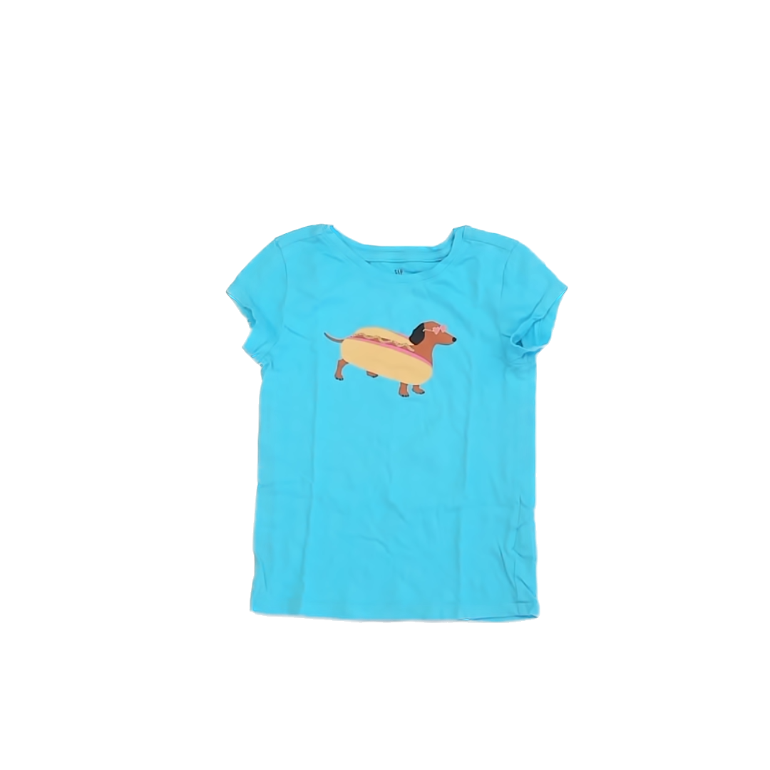 Gap Girls Teal | Dog T-Shirt Size: S (6-7) Teal | Dog