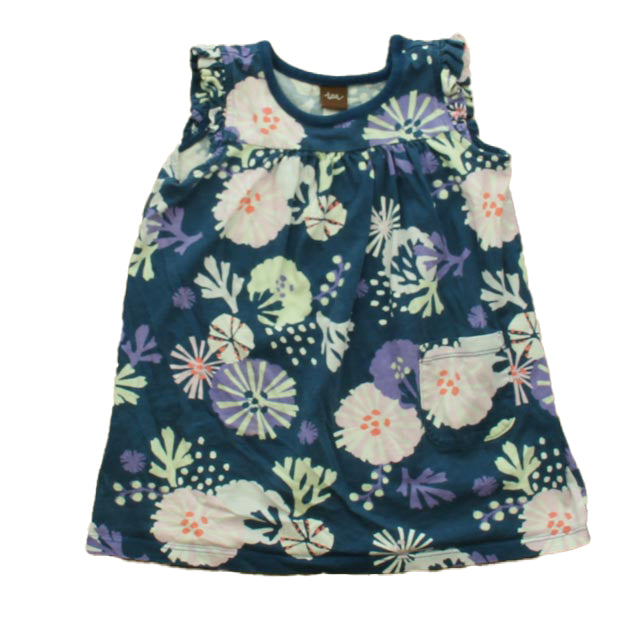 Tea Girls Teal Floral Dress Size: 2T Teal Floral