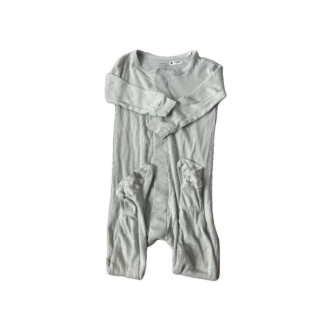 Unisex Teal | green 1-piece footed Pajamas Size: 12-18 months Teal | green