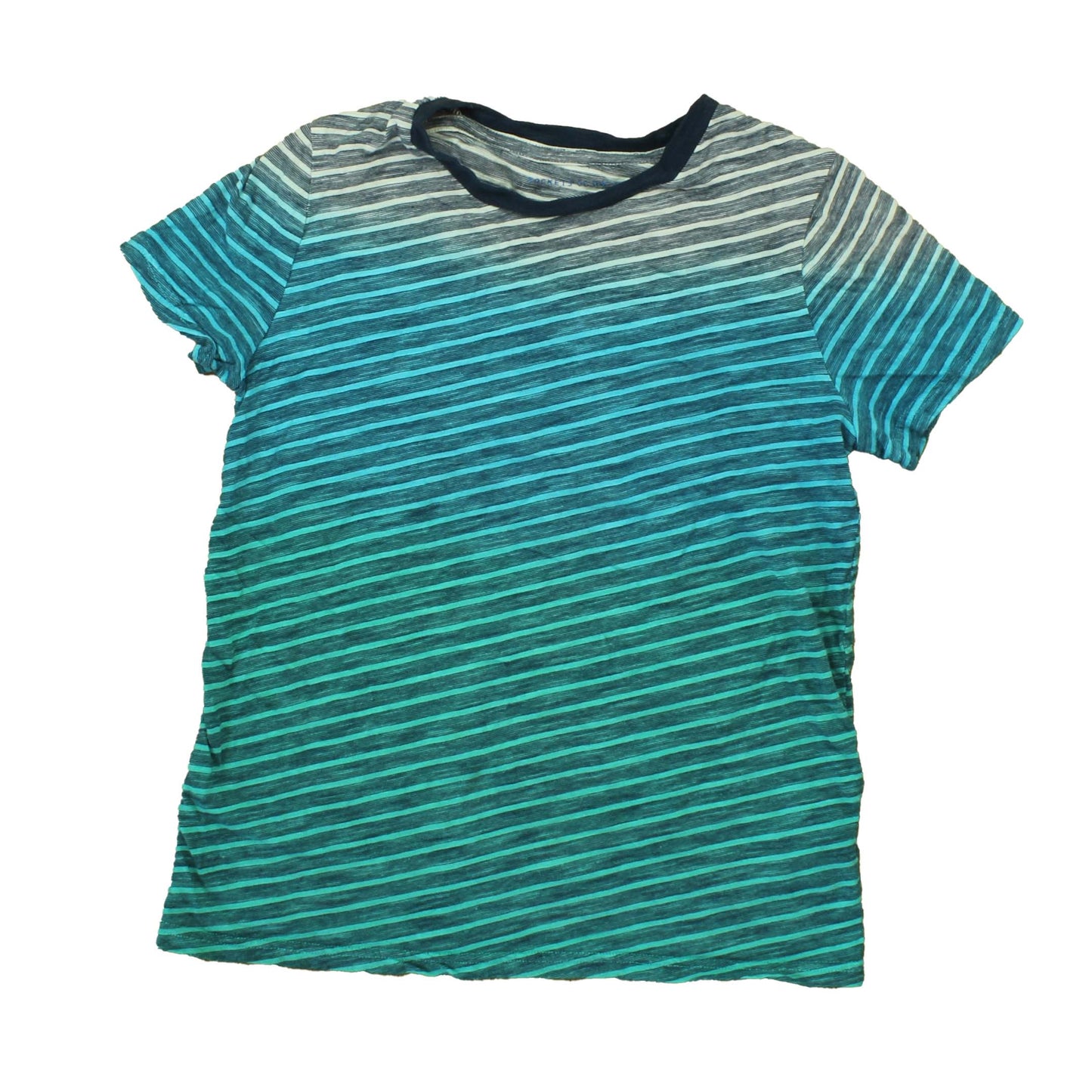 Rockets Of Awesome Boys Teal | Grey | Stripes T-Shirt Size: 8 Years